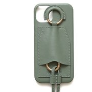 Ha-2111-600 RETRO GREEN [ドープ iPhone 13用 ケース ショルダーストラップ付き]
