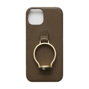Ha-2109-051 mocha＋C17C23C17：C18C1C17：C24 [ジェムストーンリング iPhone 13用 ケース]