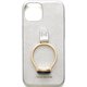 Ha-2109-051 silver [ジェムストーンリング iPhone 13用 ケース]