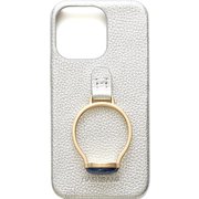 Ha-2109-052 silver [ジェムストーンリング iPhone 13 Pro用 ケース]