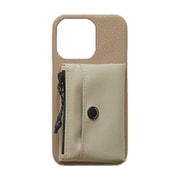 SC-06-003 beige [シェイクジップポーチ iPhone 13 Pro用 ケース]