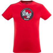ドリーミィ ピークス Ｔシャツ ショートスリーブ DREAMY PEAKS TS SS M MIV9057 0335 RED-ROUGE Lサイズ(日本：XLサイズ) [アウトドア カットソー メンズ]