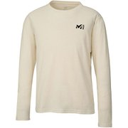 M ロゴ ASA II Tシャツ ロング スリーブ M LOGO ASA II TS LS M MIV01852 7892 HEATHER WHITE Lサイズ(日本：XLサイズ) [アウトドア カットソー メンズ]