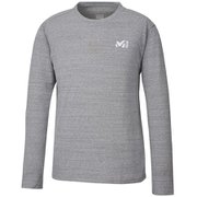 M ロゴ ASA II Tシャツ ロング スリーブ M LOGO ASA II TS LS M MIV01852 6342 CHARCOAL HEATHER XSサイズ(日本：Sサイズ) [アウトドア カットソー メンズ]
