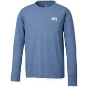 M ロゴ ASA II Tシャツ ロング スリーブ M LOGO ASA II TS LS M MIV01852 6357 HEATHER NAVY Sサイズ(日本：Mサイズ) [アウトドア カットソー メンズ]
