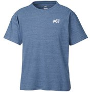 M ロゴ ASA II Tシャツ ショートスリーブ M LOGO ASA II TS SS M MIV01853 6357 HEATHER NAVY Mサイズ(日本：Lサイズ) [アウトドア カットソー メンズ]