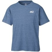M ロゴ ASA II Tシャツ ショートスリーブ M LOGO ASA II TS SS M MIV01853 6357 HEATHER NAVY Lサイズ(日本：XLサイズ) [アウトドア カットソー メンズ]