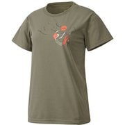 クライミング アメリ Tシャツ ショートスリーブ CLIMBING AMELIE TS SS W MIV01953 8781 OLIVE Lサイズ(日本：XLサイズ) [アウトドア カットソー レディース]
