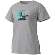 シェイディング マウンテン Tシャツ ショートスリーブ SHADING MOUNTAIN TS SS W MIV01954 4809 HEATHER GREY Sサイズ(日本：Mサイズ) [アウトドア カットソー レディース]