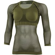 ドライナミック メッシュ 3/4 スリーブ LD DRYNAMIC MESH 3/4 SLEEVE MIV01358 8781 OLIVE SABサイズ [アウトドア アンダーウェア レディース]