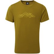 グランダップ マウンテン ティー GROUNDUP MOUNTAIN TEE 411796 F23 ファーグリーン Sサイズ [アウトドア カットソー メンズ]