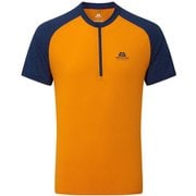 ナバ SS ジップ ティー NAVA SS ZIP T 411950 O38 オレンジペッパー Mサイズ [アウトドア カットソー メンズ]
