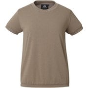 WOMEN’S RIB TEE 424720 W02 ウォールナット Sサイズ [アウトドア カットソー レディース]