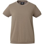 WOMEN’S RIB TEE 424720 W02 ウォールナット Lサイズ [アウトドア カットソー レディース]