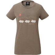 ウィメンズ ブリットポップ ティー ウリボウ WOMEN’S BRITPOP TEE URIBOU 424728 W02 ウォールナット Lサイズ [アウトドア カットソー レディース]