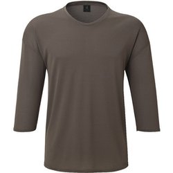 ウロコシャツ七分袖 ユニセックス カットソー 鈍色（N28） Lサイズ 041007