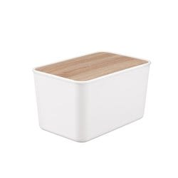 ナチュラルウッドボックス 収納ケース 収納ボックス MDサイズ ホワイト NWB-45D