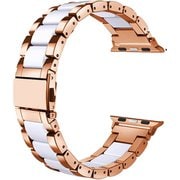 ESP0204007 [Apple Watch 42/44mm用 バンド セラミックステンレス GoldWhite]