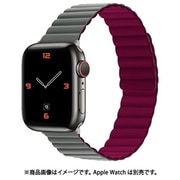 ESP0204617 [Apple Watch 42/44mm用 バンド シリコンマグネット Burgundy/Gray]