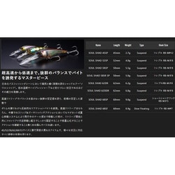 ヨドバシ.com - ジャッカル JACKALL ソウルシャッド45SP シークレットシラウオ 通販【全品無料配達】