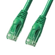 LANケーブル 0.5m CAT6A 柔らかい グリーン 爪折れ防止 難燃素材 PoE対応 より線 UTP ストレート結線 RJ45 KB-T6AY-005G