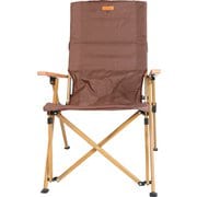 ハイバックリクライニングチェア High back reclining chair SMOFTTY004a ブラウン [アウトドア チェア]