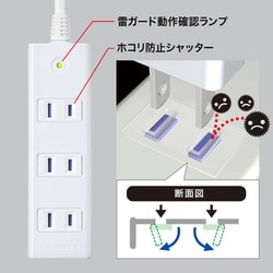 ヨドバシ.com - サンワサプライ SANWA SUPPLY TAP-SP2114MG-5WN [雷