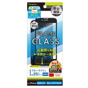 TR-IP224-GM-B3CCBK [iPhone SE（第3世代）/SE（第2世代）/8/7/6s/6 4.7インチ用 フレームガラス ブラック 黄色くならないブルーライト低減]