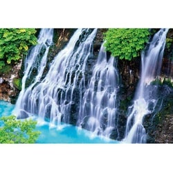10-1416 日本風景 美瑛の絶景白ひげの滝（北海道） [ジグソーパズル 1000ピース]