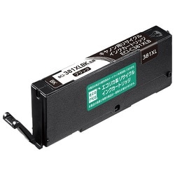 互換リサイクルインクカートリッジ キヤノン BCI-381XLBK ブラック（染料） ECI-C381XLB