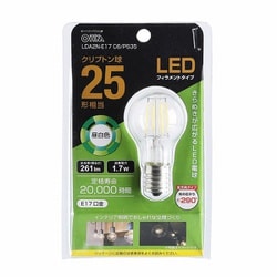 LED電球 フィラメント クリプトン球 E17 25形相当 昼白色 LDA2N-E17 C6/PS35
