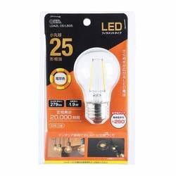 LED電球 フィラメント 小丸球 E26 25形相当 電球色 LDA2L C6/LBG5