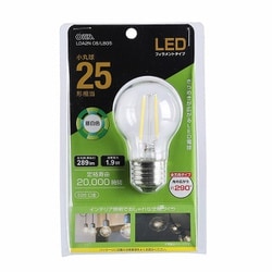 LED電球 フィラメント 小丸球 E26 25形相当 昼白色 LDA2N C6/LBG5