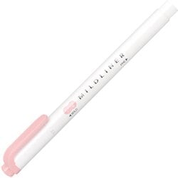 MILDLINER（マイルドライナー） ラインマーカー 太・細 両用 ナチュラルマイルドシリーズ マイルドダスティピンク WKT7-MDP