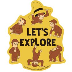 CG1039 キャラステッカー おさるのジョージ ジョージいっぱい [キャラクターグッズ]