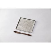 錫製 角皿 こもんあわせ ging-134-SOJ
