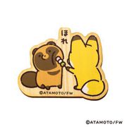 タヌキとキツネ ウッドマグネット （01） タヌキとキツネ [キャラクターグッズ]