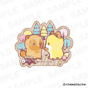 ちびっこタヌキとちびっこキツネ ウッドマグネット （05） ホホツキ [キャラクターグッズ]