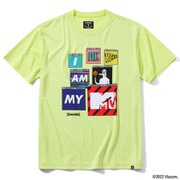 SMT22054M [Tシャツ MTV コンピューターグリッチ ライムグリーン Sサイズ]