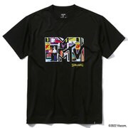 SMT22055M [Tシャツ MTV コンピューターグリッチロゴ ブラック XLサイズ]