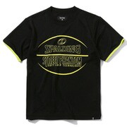 SJT22066 [ジュニア Tシャツ ストリートファントム ボール ブラック×イエロー 140cm]