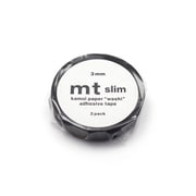 マスキングテープ mt スリム 3パック 幅3mm×7m マットブラック MTSLIMS11R