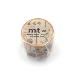 マスキングテープ mt EX 幅30mm×7m 図鑑・動物 MTEX1P36R