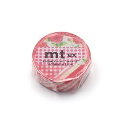 マスキングテープ mt EX 幅15mm×7m Flower red（R） MTEX1P54R