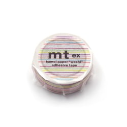 マスキングテープ mt EX 幅15mm×7m 色えんぴつ・ボーダー MTEX1P78R