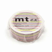 マスキングテープ mt EX 幅15mm×7m 色えんぴつ・ボーダー MTEX1P78R