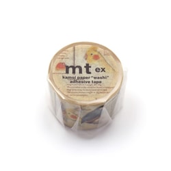 マスキングテープ mt EX 幅30mm×7m 図鑑・鳥 MTEX1P90R