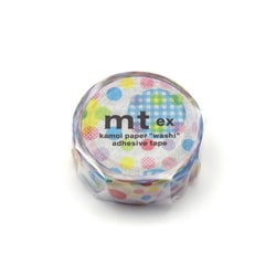 マスキングテープ mt EX 幅15mm×7m ランダムドット MTEX1P108R