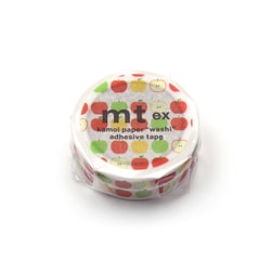 マスキングテープ mt EX 幅15mm×7m アップル・パターン MTEX1P154R