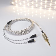 4N OFCリッツ線+銀コート4N OFCリッツ線 MMCXリケーブル Φ3.5mmステレオミニプラグ NSC35M-H